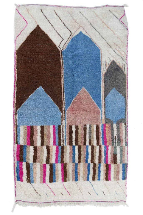 Handmade 8x10 rug- Moroccan Rug- berber rug-Berber Rug - Custom rug- rugs for living room, area rug- beni ourain rug- rugs