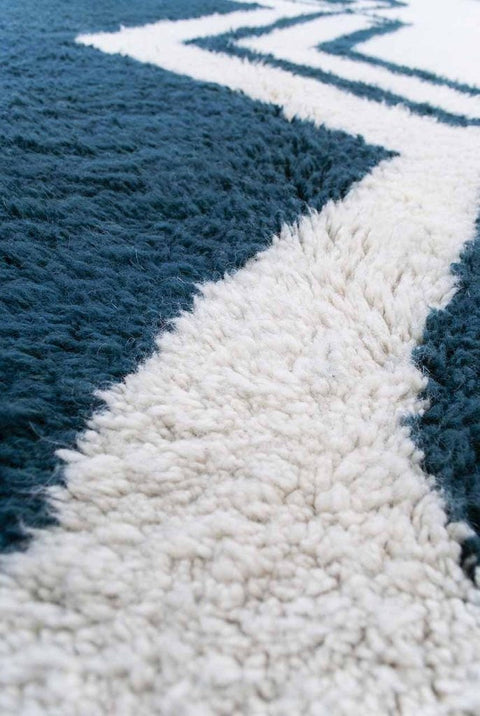 Beni ourain rug- Moroccan Rug- 8x10 rugs-Berber Rug - azilal rug- living room rug, area rug- handmade rug- rugs rugs