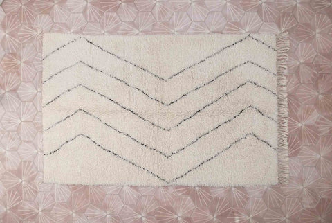 Beni ourain rug- Moroccan Rug- 8x10 rugs-Berber Rug - azilal rug- living room rug, area rug- handmade rug- rugs rugs