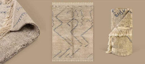 Beni ourain rug- Moroccan Rug- 8x10 rugs-Berber Rug - azilal rug- living room rug, area rug- handmade rug- rugs rugs
