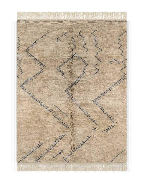 Beni ourain rug- Moroccan Rug- 8x10 rugs-Berber Rug - azilal rug- living room rug, area rug- handmade rug- rugs rugs