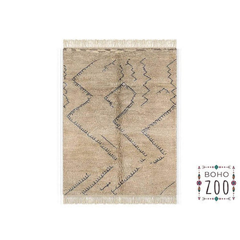 Beni ourain rug- Moroccan Rug- 8x10 rugs-Berber Rug - azilal rug- living room rug, area rug- handmade rug- rugs rugs