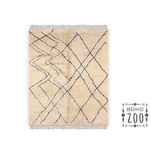 Beni ourain rug- Moroccan Rug- 8x10 rugs-Berber Rug - azilal rug- living room rug, area rug- handmade rug- rugs rugs