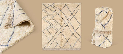 Beni ourain rug- Moroccan Rug- 8x10 rugs-Berber Rug - azilal rug- living room rug, area rug- handmade rug- rugs rugs