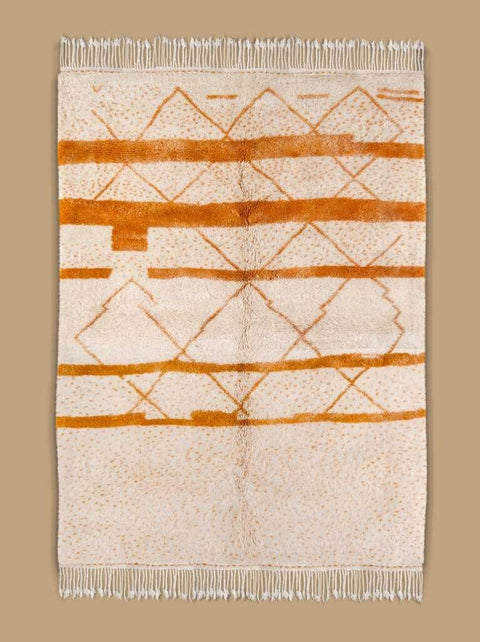 Beni ourain rug- Moroccan Rug- 8x10 rugs-Berber Rug - azilal rug- living room rug, area rug- handmade rug- rugs rugs
