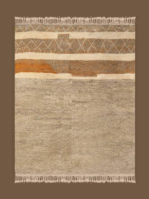 Beni ourain rug- Moroccan Rug- 8x10 rugs-Berber Rug - azilal rug- living room rug, area rug- handmade rug- rugs rugs