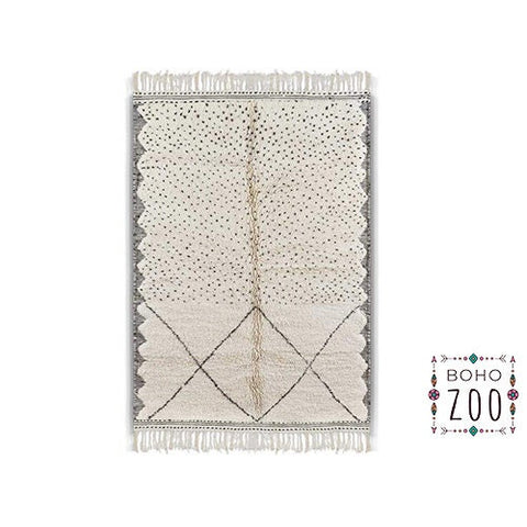 Beni ourain rug- Moroccan Rug- 8x10 rugs-Berber Rug - azilal rug- living room rug, area rug- handmade rug- rugs rugs