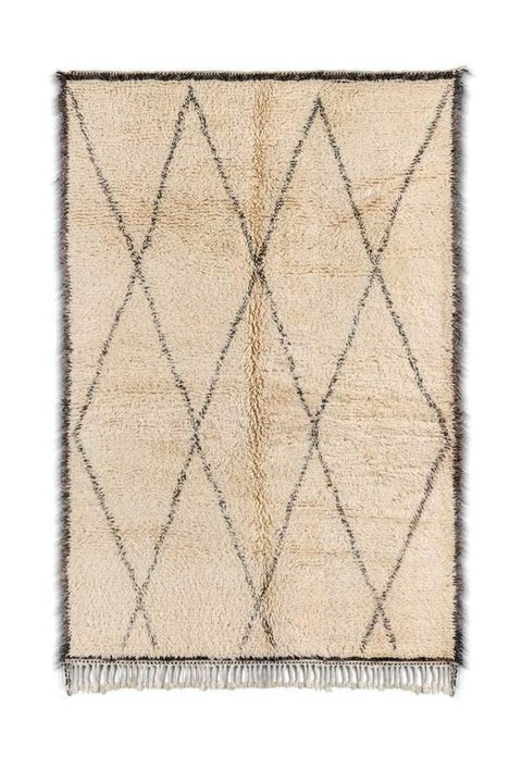 Beni ourain rug- Moroccan Rug- 8x10 rugs-Berber Rug - azilal rug- living room rug, area rug- handmade rug- rugs rugs