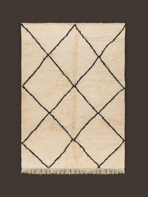 Beni ourain rug- Moroccan Rug- 8x10 rugs-Berber Rug - azilal rug- living room rug, area rug- handmade rug- rugs rugs