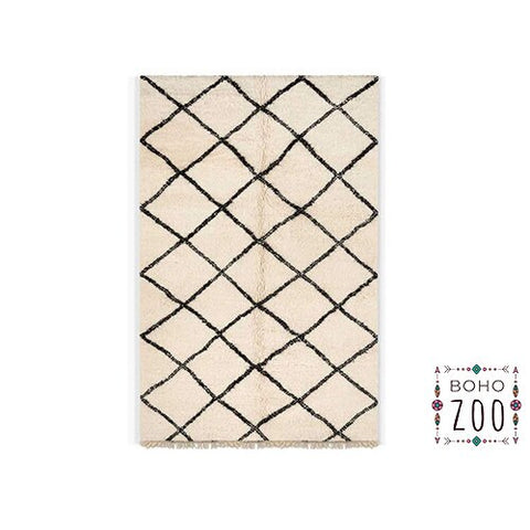 Beni ourain rug- Moroccan Rug- 8x10 rugs-Berber Rug - azilal rug- living room rug, area rug- handmade rug- rugs rugs