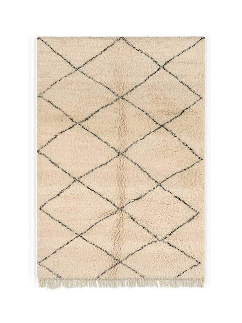 Beni ourain rug- Moroccan Rug- Custom size rug-Berber Rug - Custom rug- rugs for living room, Genuine lamb wool- Contemporary rug- All wool