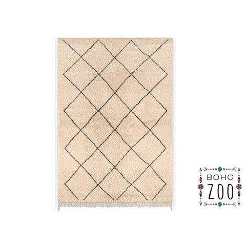 Beni ourain rug- Moroccan Rug- 8x10 rugs-Berber Rug - azilal rug- living room rug, area rug- handmade rug- rugs rugs