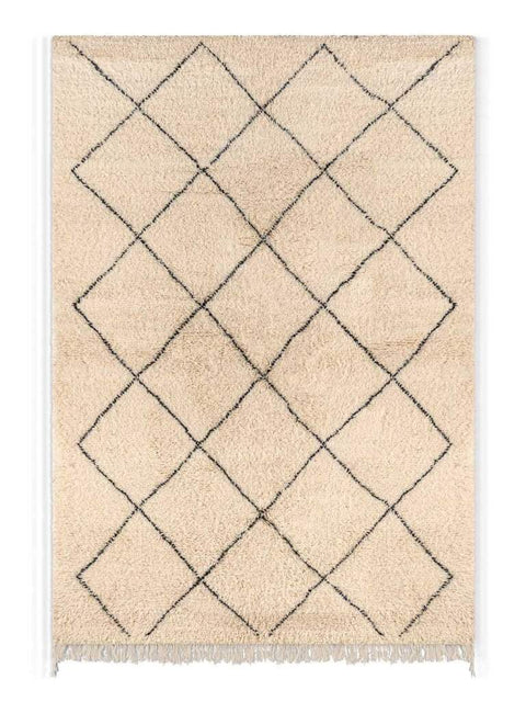 Beni ourain rug- Moroccan Rug- 8x10 rugs-Berber Rug - azilal rug- living room rug, area rug- handmade rug- rugs rugs