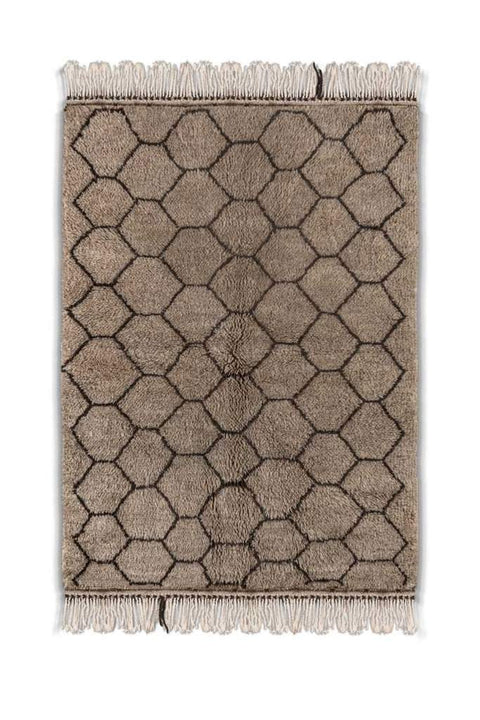 Beni ourain rug- Moroccan Rug- 8x10 rugs-Berber Rug - azilal rug- living room rug, area rug- handmade rug- rugs rugs