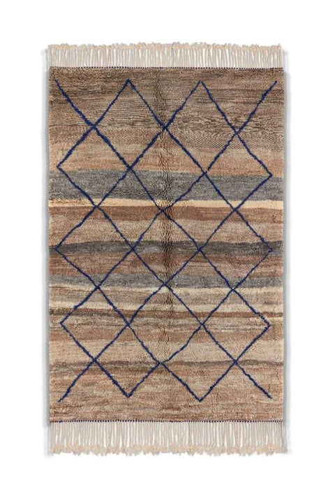 Beni ourain rug- Moroccan Rug- 8x10 rugs-Berber Rug - azilal rug- living room rug, area rug- handmade rug- rugs rugs
