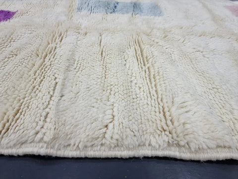 Beni ourain rug- Moroccan Rug- Custom size rug-Berber Rug - Custom rug- rugs for living room, Genuine lamb wool- Contemporary rug- All wool