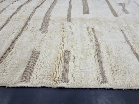 Beni ourain rug- Moroccan Rug- Custom size rug-Berber Rug - Custom rug- rugs for living room, Genuine lamb wool- Contemporary rug- All wool