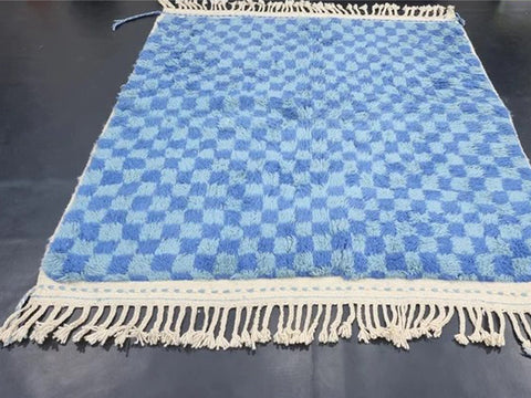 Beni ourain rug- Moroccan Rug- Custom size rug-Berber Rug - Custom rug- rugs for living room, Genuine lamb wool- Contemporary rug- All wool