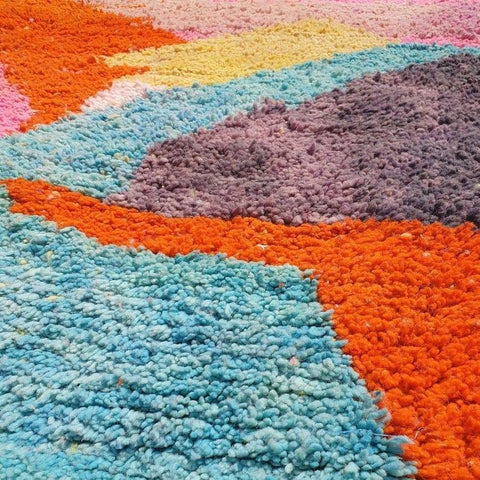 Beni ourain rug- Moroccan Rug- Custom size rug-Berber Rug - Custom rug- rugs for living room- Azilal Rug- Contemporary rug- All wool