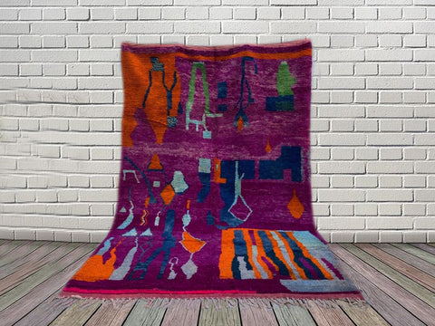 Beni ourain rug- Moroccan Rug- handmade rug-Berber Rug - Custom rug- rugs for living room, rugs rugs- 8x10 rug- 9x12 rugs