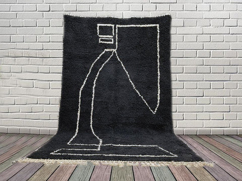 Beni ourain rug- Moroccan Rug- 8x10 rugs-Berber Rug - 9x12 rugs- rugs for living room, rugs rugs- Contemporary rug- halloween sale