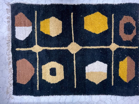 Beni ourain rug- Moroccan Rug- handmade rug-Berber Rug - Custom rug- rugs for living room, rugs rugs- 8x10 rug- 9x12 rugs