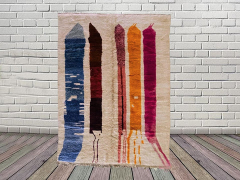 Beni ourain rug- Moroccan Rug- 8x10 rugs-Berber Rug - 9x12 rugs- rugs for living room, rugs rugs- Contemporary rug- halloween sale