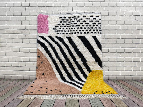 Beni ourain rug- Moroccan Rug- 8x10 rugs-Berber Rug - 9x12 rugs- rugs for living room, rugs rugs- Contemporary rug- halloween sale