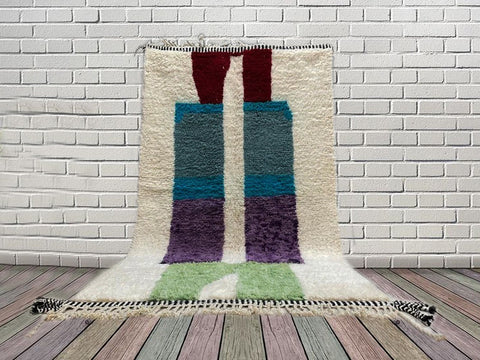 Beni ourain rug- Moroccan Rug- 8x10 rugs-Berber Rug - 9x12 rugs- rugs for living room, rugs rugs- Contemporary rug- halloween sale