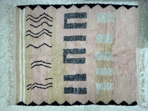 Beni ourain rug- Moroccan Rug- 8x10 rugs-Berber Rug - 9x12 rugs- rugs for living room, rugs rugs- Contemporary rug- halloween sale