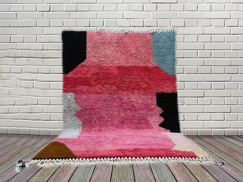Beni ourain rug- Moroccan Rug- 8x10 rugs-Berber Rug - 9x12 rugs- rugs for living room, rugs rugs- Contemporary rug- halloween sale