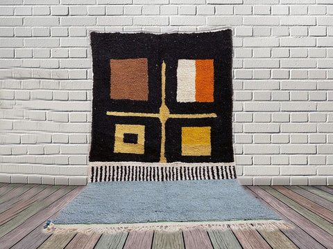 Beni ourain rug- Moroccan Rug- 8x10 rugs-Berber Rug - 9x12 rugs- rugs for living room, rugs rugs- Contemporary rug- halloween sale