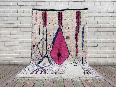 Beni ourain rug- Moroccan Rug- handmade rug-Berber Rug - Custom rug- rugs for living room, rugs rugs- 8x10 rug- 9x12 rugs