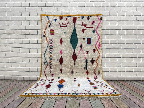 Beni ourain rug- Moroccan Rug- handmade rug-Berber Rug - Custom rug- rugs for living room, rugs rugs- 8x10 rug- 9x12 rugs