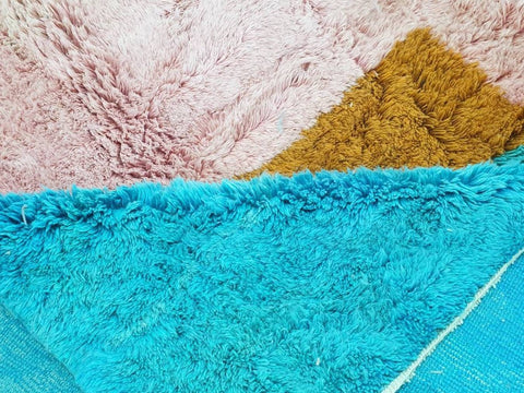 Beni ourain rug- Moroccan Rug- Custom size rug-Berber Rug - Custom rug- rugs for living room, Genuine lamb wool- Contemporary rug- All wool