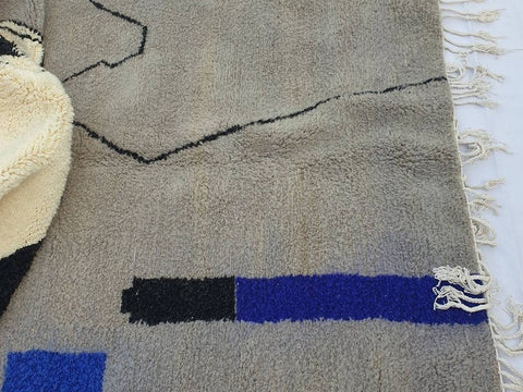 Beni ourain rug- Moroccan Rug- Custom size rug-Berber Rug - Custom rug- rugs for living room, Genuine lamb wool- Contemporary rug- All wool
