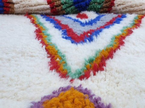 Beni ourain rug- Moroccan Rug- Custom size rug-Berber Rug - Custom rug- rugs for living room, Genuine lamb wool- Contemporary rug- All wool