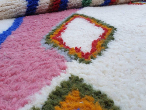 Beni ourain rug- Moroccan Rug- Custom size rug-Berber Rug - Custom rug- rugs for living room, Genuine lamb wool- Contemporary rug- All wool