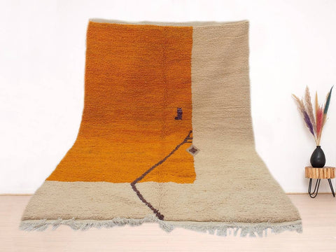 Beni ourain rug- Moroccan Rug- Custom size rug-Berber Rug - Custom rug- rugs for living room, Genuine lamb wool- Contemporary rug- All wool