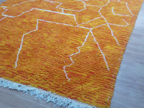 Beni ourain rug- Moroccan Rug- Custom size rug-Berber Rug - Custom rug- rugs for living room, Genuine lamb wool- Contemporary rug- All wool