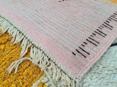 Beni ourain rug- Moroccan Rug- Custom size rug-Berber Rug - Custom rug- rugs for living room, Genuine lamb wool- Contemporary rug- All wool
