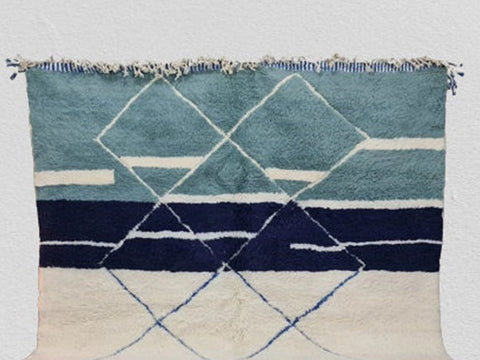 Beni ourain rug- Moroccan Rug- Custom size rug-Berber Rug - Custom rug- rugs for living room, Genuine lamb wool- Contemporary rug- All wool