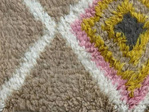 Beni ourain rug- Moroccan Rug- Custom size rug-Berber Rug - Custom rug- rugs for living room, Genuine lamb wool- Contemporary rug- All wool