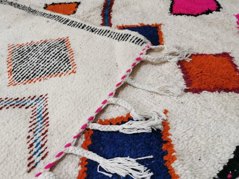 Beni ourain rug- Moroccan Rug- Custom size rug-Berber Rug - Custom rug- rugs for living room, Genuine lamb wool- Contemporary rug- All wool
