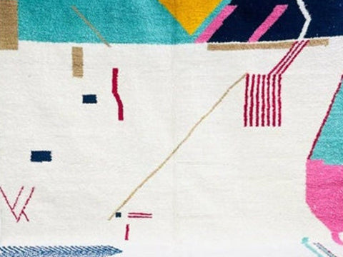 Beni ourain rug- Moroccan Rug- Custom size rug-Berber Rug - Custom rug- rugs for living room, Genuine lamb wool- Contemporary rug- All wool