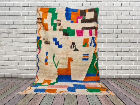 Custom size modern rug -Berber Rug - Custom rug- rugs for living room, Genuine lamb wool- Contemporary rug- wool rug -area rug-beni ourain