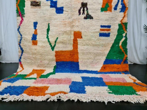 Custom size modern rug -Berber Rug - Custom rug- rugs for living room, Genuine lamb wool- Contemporary rug- wool rug -area rug-beni ourain