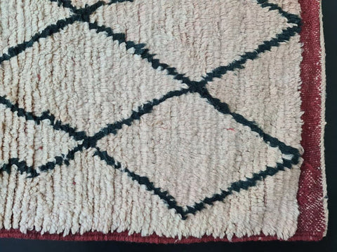 Authentic Beni ourain rug- Moroccan Rug- Custom size rug-Berber Rug - Custom rug- living room rug , classic rug - Contemporary rug