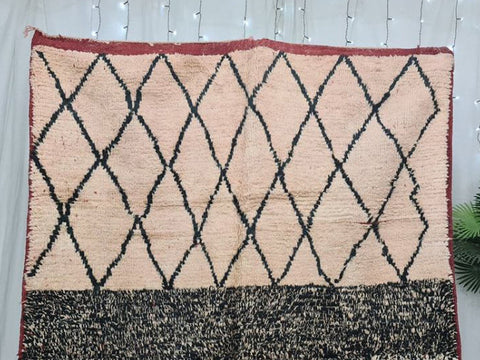 Authentic Beni ourain rug- Moroccan Rug- Custom size rug-Berber Rug - Custom rug- living room rug , classic rug - Contemporary rug