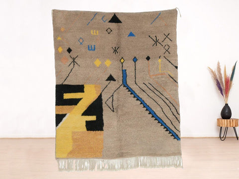 Rug- Moroccan Rug- 8x10 rugs-Berber Rug - bohemian rug- rugs for living room, rugs rugs- abstract rug- handmade rug